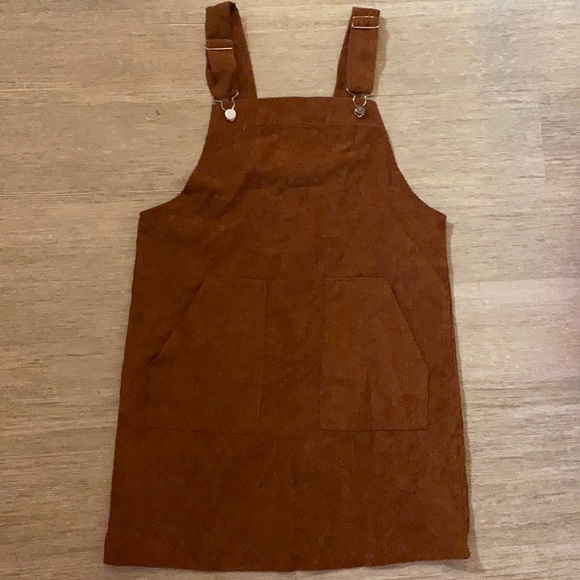 Corduroy Overall Dress - Picture 1 of 2